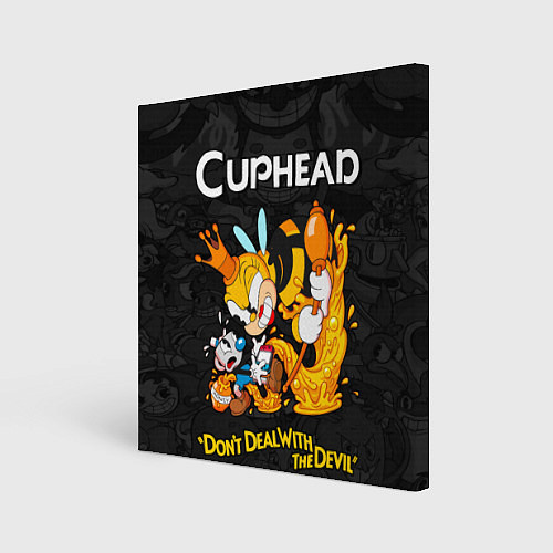 Картина квадратная Cuphead - dont deal with the devil / 3D-принт – фото 1