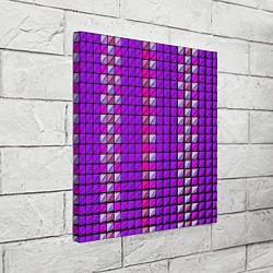 Холст квадратный Фиолетовые плитки, цвет: 3D-принт — фото 2