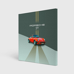 Картина квадратная Porsche спортивный немецкий автомобиль