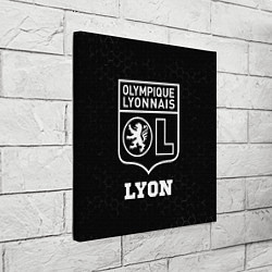 Холст квадратный Lyon sport на темном фоне, цвет: 3D-принт — фото 2