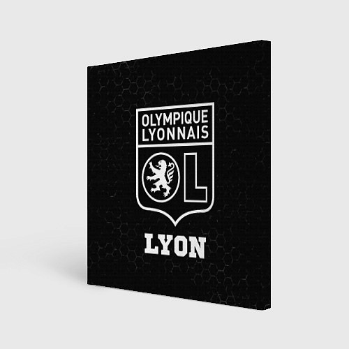 Картина квадратная Lyon sport на темном фоне / 3D-принт – фото 1