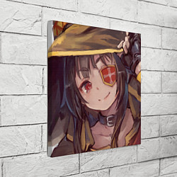 Холст квадратный Konosuba Мэгумин cute, цвет: 3D-принт — фото 2