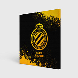 Картина квадратная Club Brugge - gold gradient