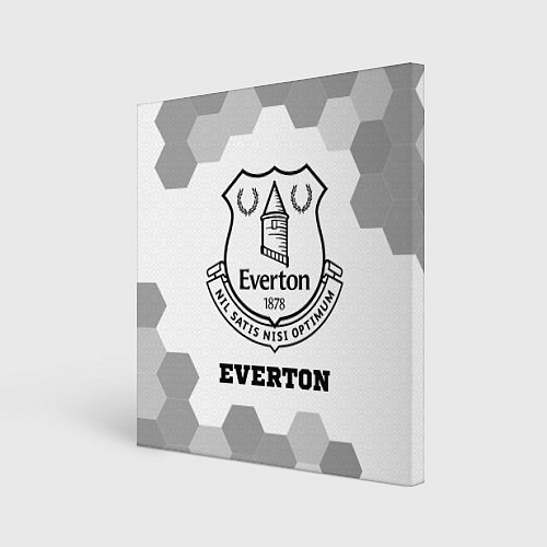 Картина квадратная Everton sport на светлом фоне / 3D-принт – фото 1