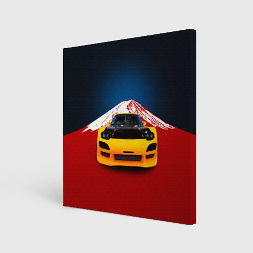 Картина квадратная Японский спортивный автомобиль / 3D-принт – фото 1