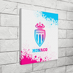 Холст квадратный Monaco neon gradient style, цвет: 3D-принт — фото 2