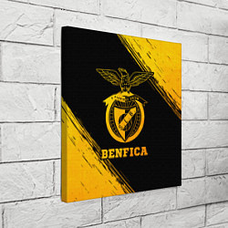 Холст квадратный Benfica - gold gradient, цвет: 3D-принт — фото 2