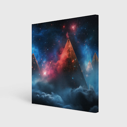 Картина квадратная Космическая абстракция пирамида / 3D-принт – фото 1