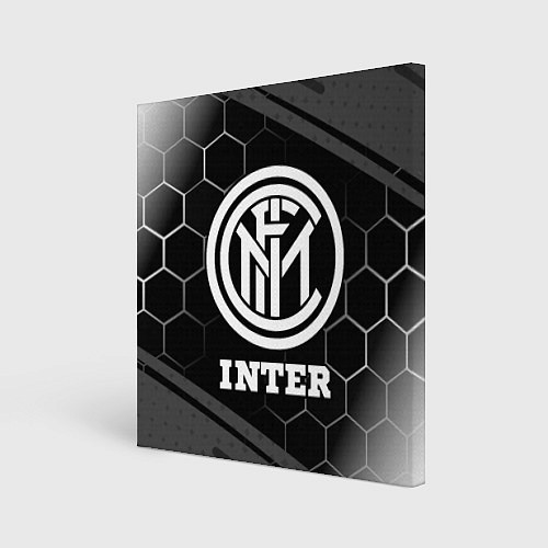 Картина квадратная Inter sport на темном фоне / 3D-принт – фото 1