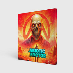 Картина квадратная Abiotic Factor horror skull