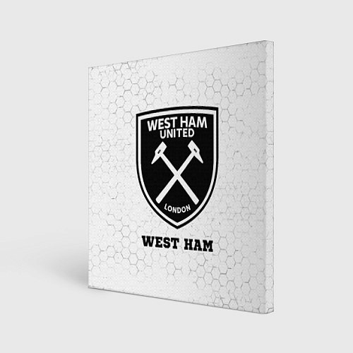Картина квадратная West Ham sport на светлом фоне / 3D-принт – фото 1