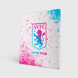 Картина квадратная Aston Villa neon gradient style