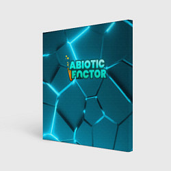 Картина квадратная Abiotic Factor logo neon