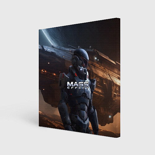 Картина квадратная Mass Effect game space / 3D-принт – фото 1