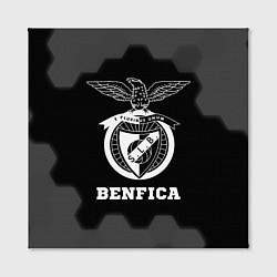 Холст квадратный Benfica sport на темном фоне, цвет: 3D-принт — фото 2