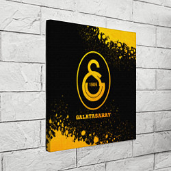 Холст квадратный Galatasaray - gold gradient, цвет: 3D-принт — фото 2