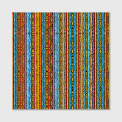 Холст квадратный Полосы в африканском стиле, цвет: 3D-принт — фото 2