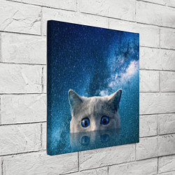 Холст квадратный Космический кошак, цвет: 3D-принт — фото 2