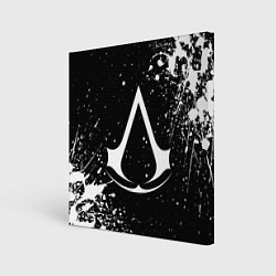 Холст квадратный White logo of assasin, цвет: 3D-принт