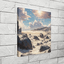 Холст квадратный Аниме пляж, цвет: 3D-принт — фото 2