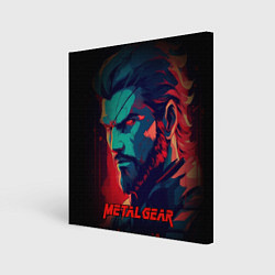 Холст квадратный Веном Снейк Metal gear game, цвет: 3D-принт