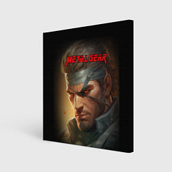 Холст квадратный Веном Снейк из игры Metal gear, цвет: 3D-принт