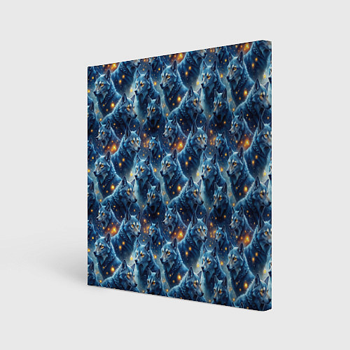 Картина квадратная Лесной волк / 3D-принт – фото 1