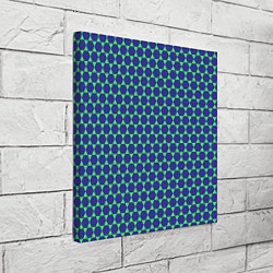 Холст квадратный Паттерн шестигранников, цвет: 3D-принт — фото 2
