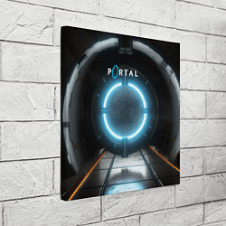 Холст квадратный Portal logo game, цвет: 3D-принт — фото 2