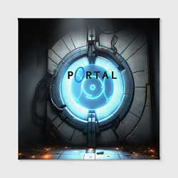 Холст квадратный Portal logo game, цвет: 3D-принт — фото 2