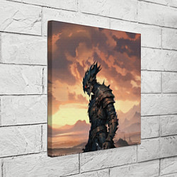 Холст квадратный Боевая нежить на закате дня, цвет: 3D-принт — фото 2