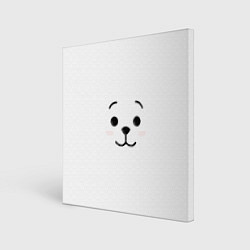 Холст квадратный BT21 RJ, цвет: 3D-принт