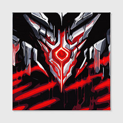 Холст квадратный Абстрактная красная руна, цвет: 3D-принт — фото 2