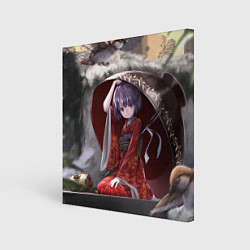 Холст квадратный Touhou Project Симмёмару Сукуна, цвет: 3D-принт