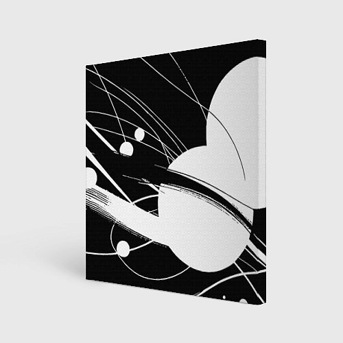 Картина квадратная Black and white vanguard abstraction - ai art fant / 3D-принт – фото 1
