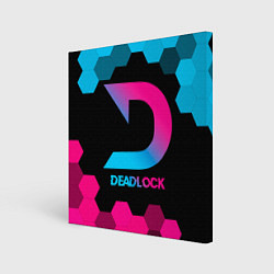 Картина квадратная Deadlock - neon gradient