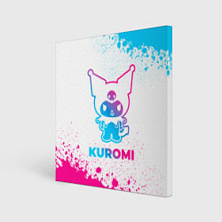 Картина квадратная Kuromi neon gradient style