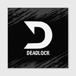 Холст квадратный Deadlock glitch на темном фоне, цвет: 3D-принт — фото 2