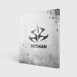 Картина квадратная Hitman - white gradient