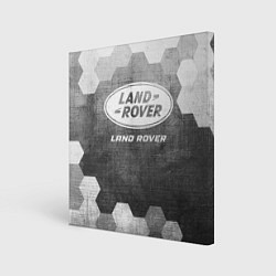 Холст квадратный Land Rover - grey gradient, цвет: 3D-принт