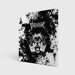 Холст квадратный Bullet For My Valentine рок пес, цвет: 3D-принт