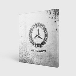 Картина квадратная Mercedes - white gradient