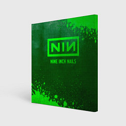 Картина квадратная Nine Inch Nails - green gradient