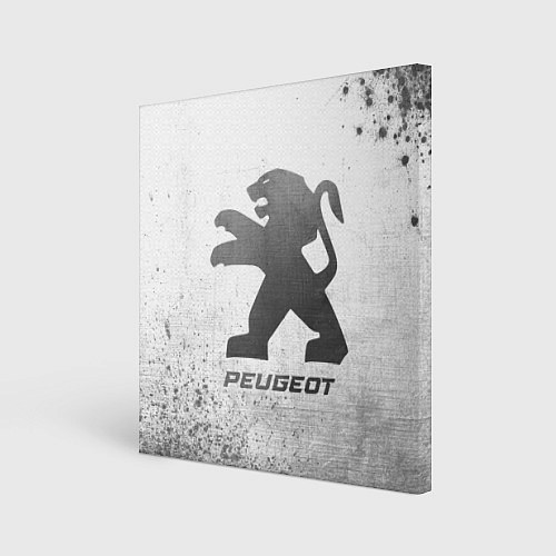 Картина квадратная Peugeot - white gradient / 3D-принт – фото 1