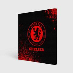 Картина квадратная Chelsea - red gradient