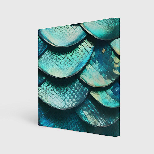 Картина квадратная Чешуя крупной рыбы / 3D-принт – фото 1