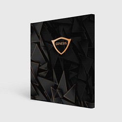 Картина квадратная Genesis golden poly