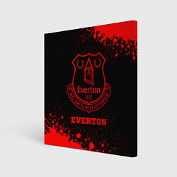 Картина квадратная Everton - red gradient