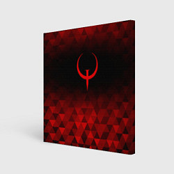 Картина квадратная Quake red poly