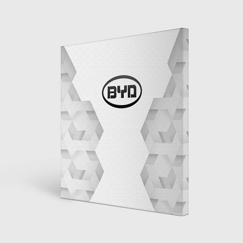 Картина квадратная BYD white poly / 3D-принт – фото 1